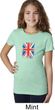 Girls UK Flag Shirt Union Jack Small Tee T-Shirt