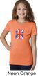 Girls UK Flag Shirt Union Jack Small Tee T-Shirt
