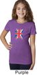 Girls UK Flag Shirt Union Jack Small Tee T-Shirt
