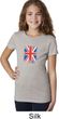 Girls UK Flag Shirt Union Jack Small Tee T-Shirt