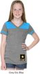 Girls US Army Bottom Print Football Tee