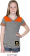 Girls US Army Bottom Print Football Tee
