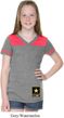 Girls US Army Bottom Print Football Tee