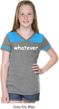 Girls Whatever Football Tee