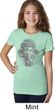 Girls Yoga Shirt 3D Ganesha Lights Tee T-Shirt