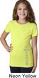 Girls Yoga Shirt 7 Chakras Bottom Print Tee T-Shirt