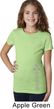 Girls Yoga Shirt 7 Chakras Bottom Print Tee T-Shirt