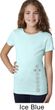 Girls Yoga Shirt 7 Chakras Bottom Print Tee T-Shirt