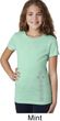 Girls Yoga Shirt 7 Chakras Bottom Print Tee T-Shirt