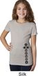 Girls Yoga Shirt Black 7 Chakras Bottom Print Tee T-Shirt