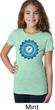 Girls Yoga Shirt Blue Vishuddha Tee T-Shirt