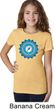 Girls Yoga Shirt Blue Vishuddha Tee T-Shirt
