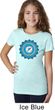 Girls Yoga Shirt Blue Vishuddha Tee T-Shirt