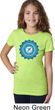 Girls Yoga Shirt Blue Vishuddha Tee T-Shirt
