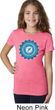 Girls Yoga Shirt Blue Vishuddha Tee T-Shirt
