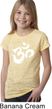 Girls Yoga Shirt Brushstroke Aum Burnout Tee T-Shirt