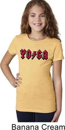 Girls Yoga Shirt Classic Rock Yoga Tee T-Shirt