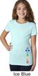 Girls Yoga Shirt Colored Chakras Bottom Print Tee T-Shirt