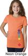 Girls Yoga Shirt Floral Chakras Bottom Print Tee T-Shirt