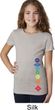 Girls Yoga Shirt Floral Chakras Bottom Print Tee T-Shirt