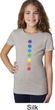 Girls Yoga Shirt Glowing Chakras Tee T-Shirt