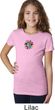 Girls Yoga Shirt Hippie Sun Patch Middle Print Tee T-Shirt