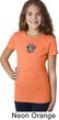 Girls Yoga Shirt Hippie Sun Patch Middle Print Tee T-Shirt