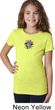 Girls Yoga Shirt Hippie Sun Patch Middle Print Tee T-Shirt