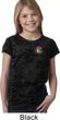 Girls Yoga Shirt Hippie Sun Patch Pocket Print Burnout Tee T-Shirt