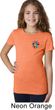 Girls Yoga Shirt Hippie Sun Patch Pocket Print Tee T-Shirt