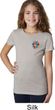 Girls Yoga Shirt Hippie Sun Patch Pocket Print Tee T-Shirt