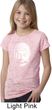Girls Yoga Shirt Little Buddha Head Burnout Tee T-Shirt