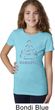 Girls Yoga Shirt Namaste Lotus Pose Tee T-Shirt