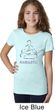 Girls Yoga Shirt Namaste Lotus Pose Tee T-Shirt