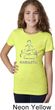 Girls Yoga Shirt Namaste Lotus Pose Tee T-Shirt