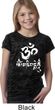 Girls Yoga Shirt OM Mani Padme Hum Burnout Tee T-Shirt