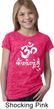 Girls Yoga Shirt OM Mani Padme Hum Burnout Tee T-Shirt
