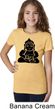 Girls Yoga Shirt Shadow Buddha Tee T-Shirt