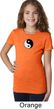 Girls Yoga Shirt Yin Yang Patch Small Print Tee T-Shirt