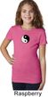 Girls Yoga Shirt Yin Yang Patch Small Print Tee T-Shirt