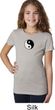 Girls Yoga Shirt Yin Yang Patch Small Print Tee T-Shirt