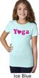 Girls Yoga Shirt Yoga Heart Neon Tee T-Shirt