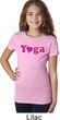 Girls Yoga Shirt Yoga Heart Neon Tee T-Shirt