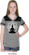 Girls Yoga Tee Buddha Lotus Pose Football Shirt