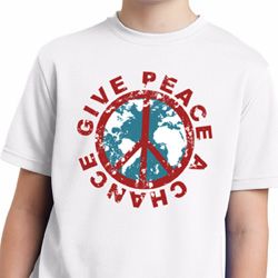 Give Peace A Chance Kids Moisture Wicking Shirt
