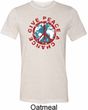 Give Peace A Chance Mens Tri Blend Crewneck Shirt