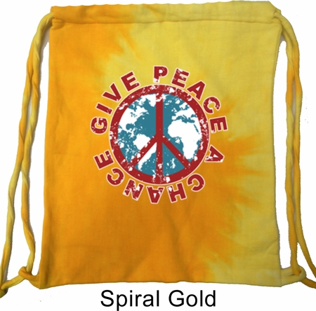 Give Peace A Chance Tie Dye Bag