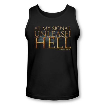 Gladiator Tank Top Unleash Hell Black Tanktop