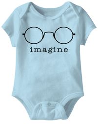 Glasses Funny Baby Romper Light Blue Infant Babies Creeper Glasses Funny Baby Romper Light Blue Infant Babies Creeper
