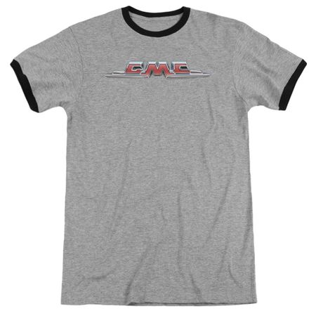 GMC Chrome Logo Athletic Heather Ringer Shirt